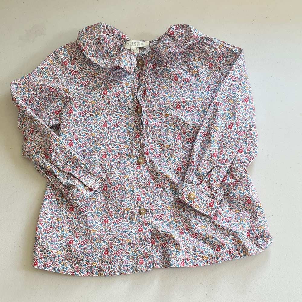 Olivier London Button Down Floral Shirt